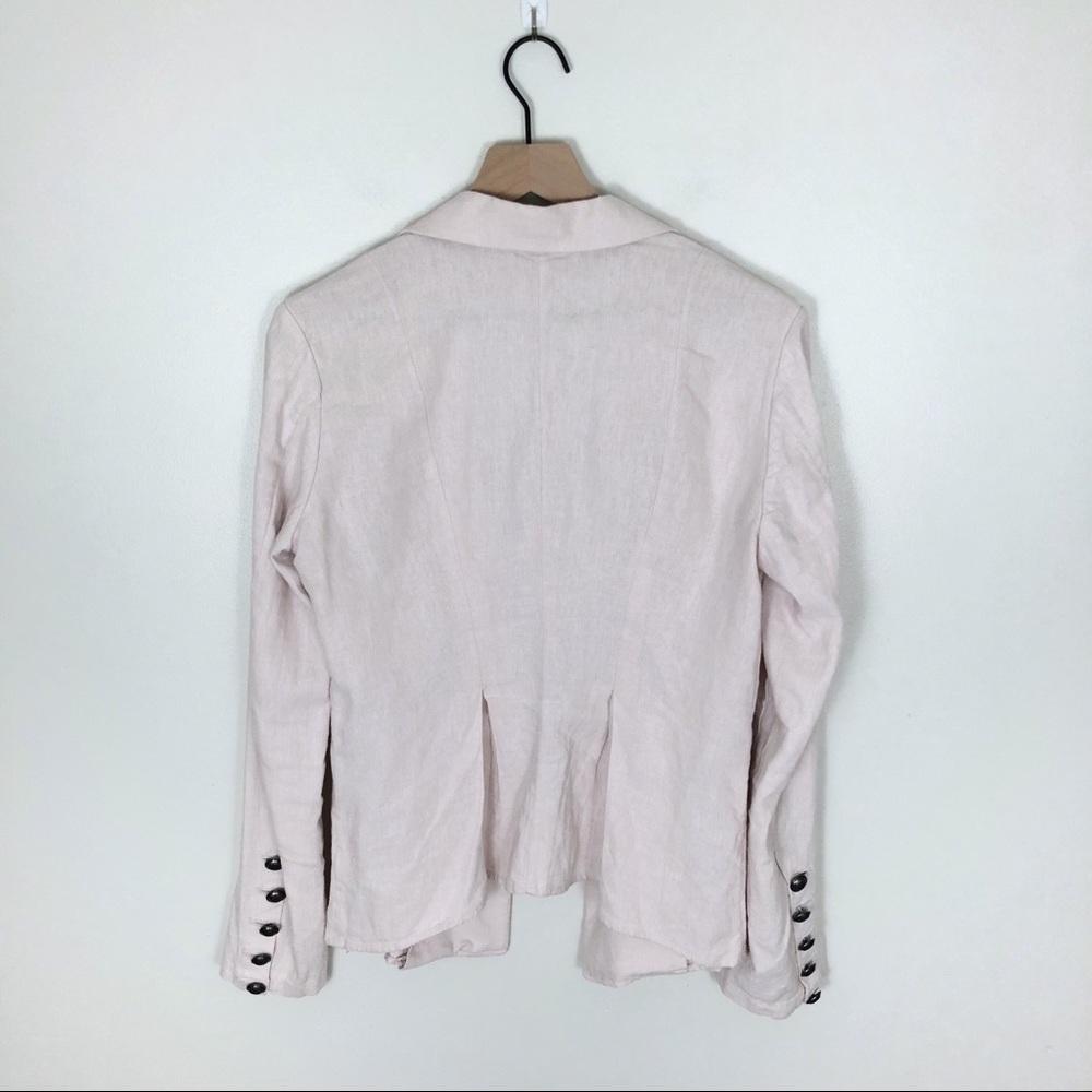 SOLD Free People Open Front Linen Blend Blazer - Picture 5 of 7